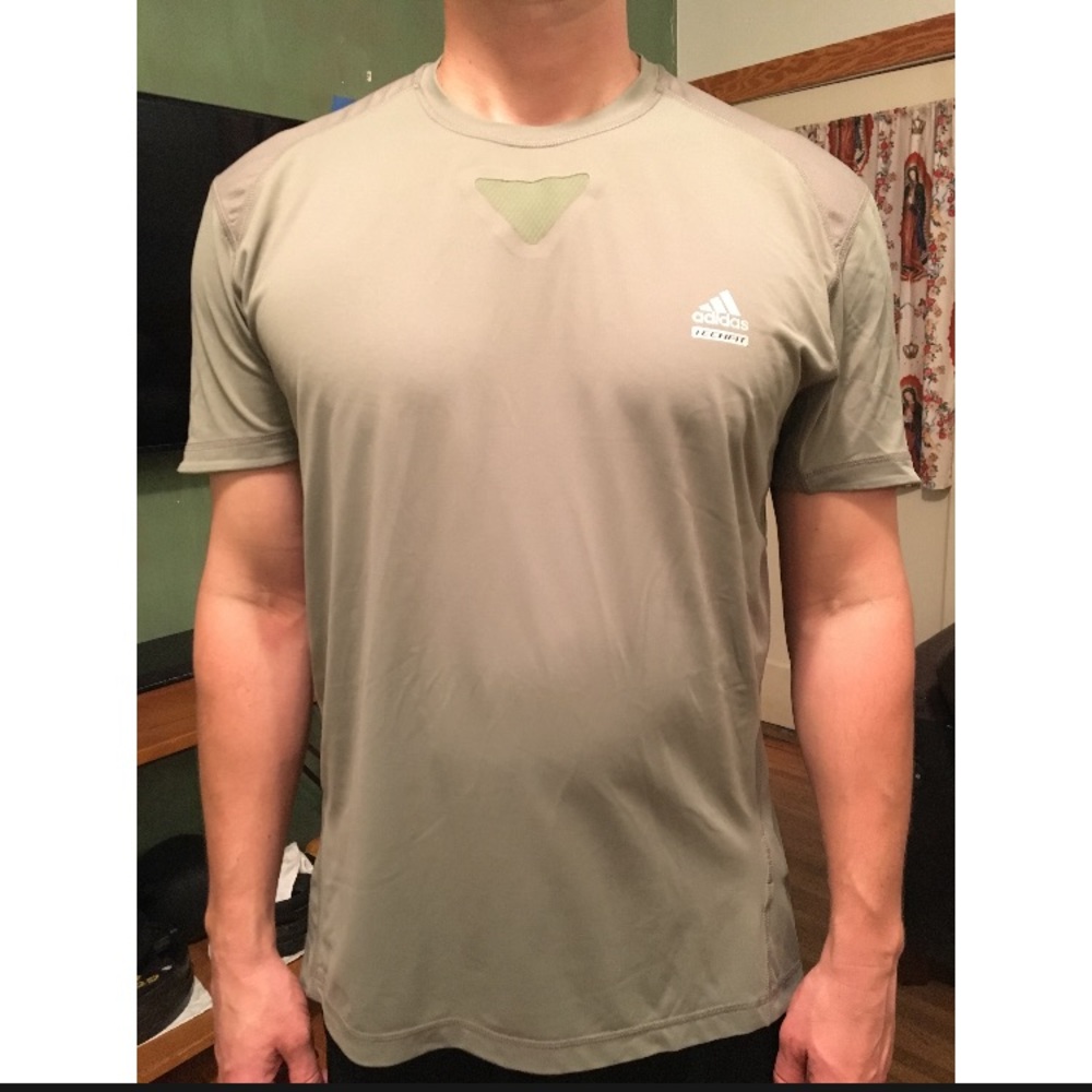 2 Adidas athletic tees